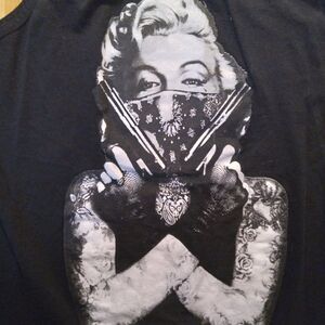 Vintage 00s Marilyn Monroe Gangster Tank Top
